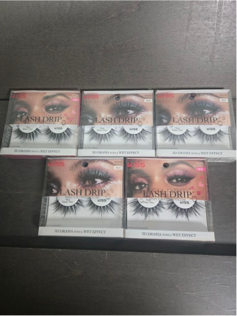 Women's KISS Lash Drip False Eyelashes One Size Black
